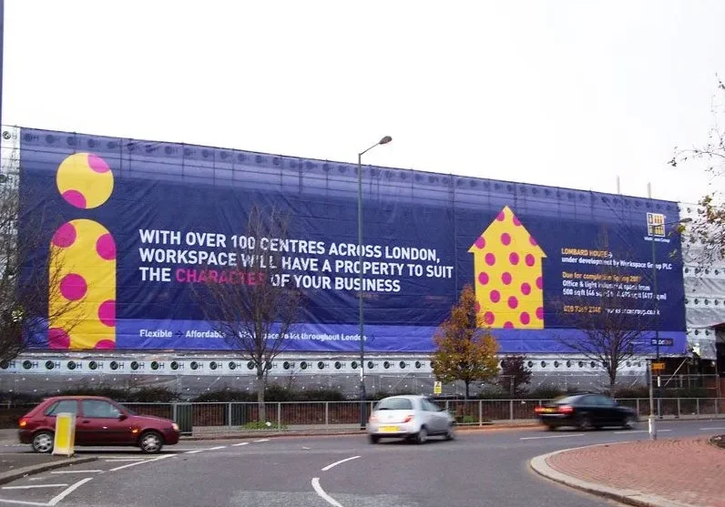 Large format building construction signage 2